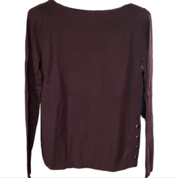 Ann Taylor Plum Purple Boatneck Sweater‎ Size Small - Picture 1 of 10